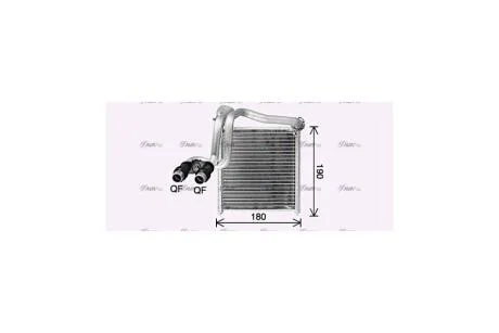 Радіатор обігрівача салону VW Jetta 10> AVA AVA COOLING VN6438