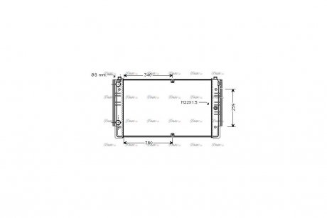 Радиатор охлаждения двигателя VW T4 MT AC- AVA COOLING 'VNA2149