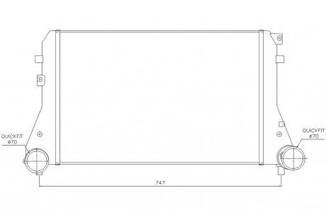 Інтеркулер VAG Octavia 1,8TSI 1,9-2,0d 04>, Superb 1,8TSI 2,0d 08>, Passat 1,8TSI 2,0d 05>, Jetta 2,0d 05>10, Tiguan 2,0d 08> AVA AVA COOLING VNA4227