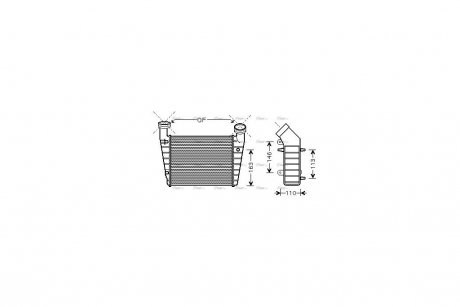 Интеркулер Skoda Superb 1.9TDi 2,0TDi 01>08 AVA AVA COOLING VNA4238