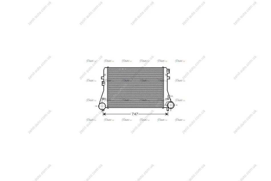 Інтеркулер VAG Octavia II Superb II 1,6TDI 2,0TDI, Caddy III IV 1,6TDI 2,0 TDI AVA AVA COOLING VNA4306 (фото 1)