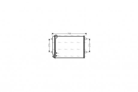 Радиатор кондиционера AVA COOLING VNA5225D (фото 1)