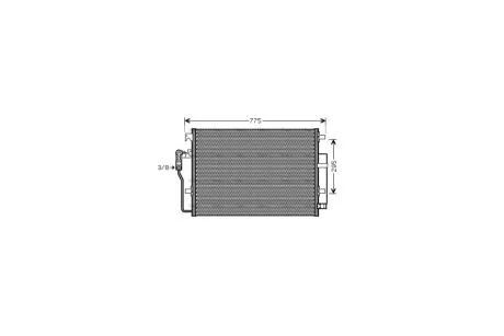 Радиатор кондиционера MB Sprinter 2,2CDI 06> AVA AVA COOLING VNA5277D