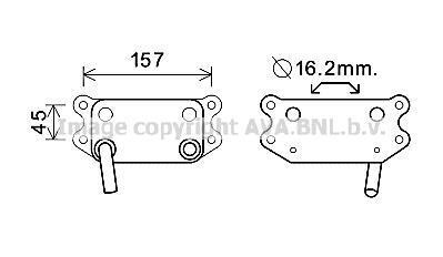 Радиатор масляный Volvo S60 (01-), V70 (98-), XC70 (02-), XC90 (02-) AVA AVA COOLING 'VO3154