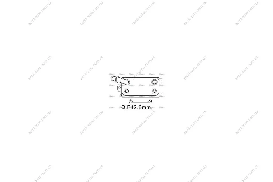 Радіатор масляний КПП Ford Fiesta (09-), Focus (11-), Kuga (13-), Mondeo (07) (VO3170) AVA AVA COOLING 'VO3170 (фото 1)