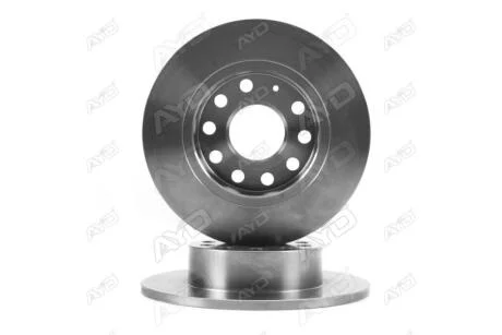 Диск гальмівний задній (кратно 2) (D=253mm SKODA YETI (09-), OCTAVIA (04-,10-,12-), VW GOLF V,VI,VII, SEAT LEON (12-) AYD 10-50158