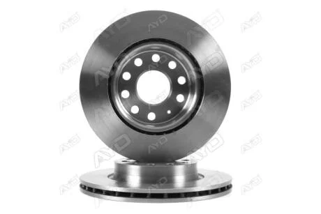 Диск гальмівний передній (кратно 2) (D=280mm) SKODA OCTAVIA II (04-), YETI (5L) (09-), VW GOLF V, VI, JETTA III,IV,VII AYD 10-50162