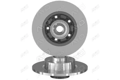 Диск тормозной задний с подшипником (D=280mm) OPEL VIVARO (-14), RENAULT TRAFIC (01-) AYD 10-50200B