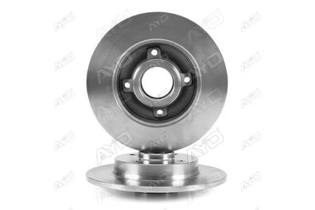 Диск гальмівний задній (кратно 2) (D=249mm) PEUGEOT 207, 307 (02-), CITROEN C4 (04-) AYD 10-50382