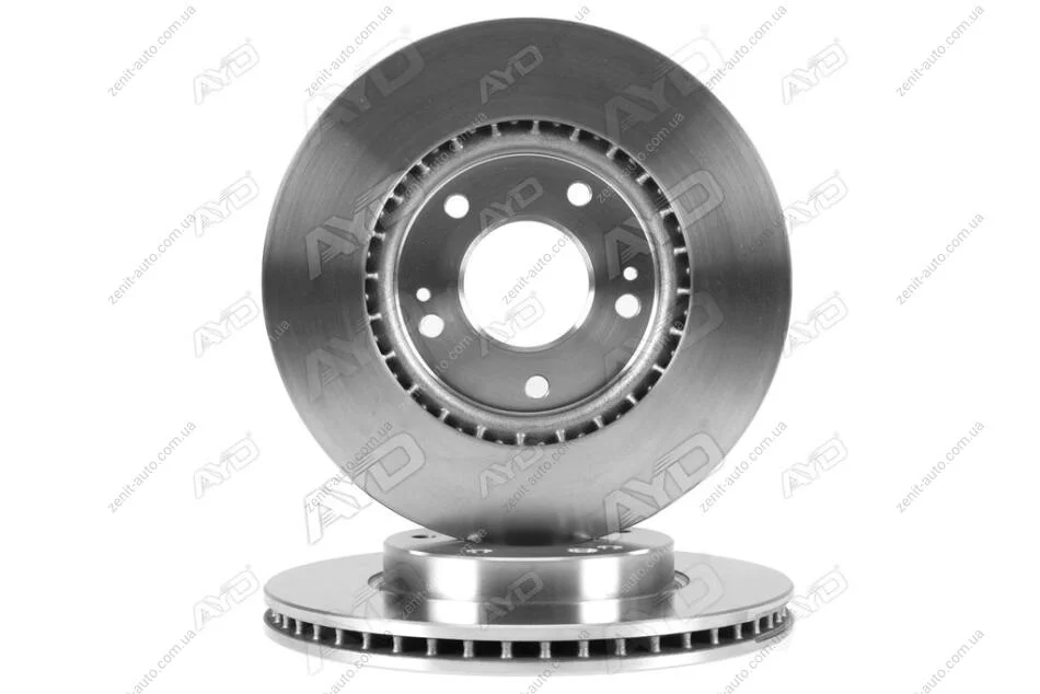 Диск тормозной передний (кратно 2) (D=280mm) HYUNDAI VELOSTER (11-), KONA (17-), KIA CEED (12-), SELTOS (19-) AYD 10-50475 (фото 1)