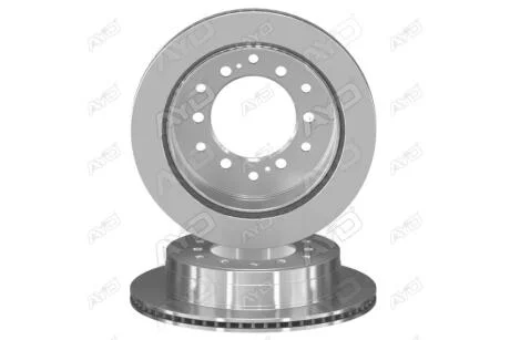 Диск гальмівний задній (кратно 2) (D=312mm) TOYOTA FORTUNER (04-), FJ CRUISER (-18), LAND CRUISER (07-) AYD 10-50788