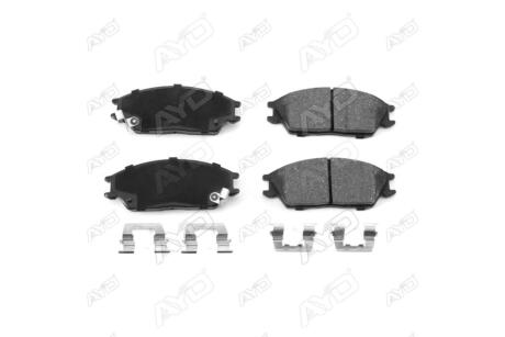 Колодки тормозные передние (с прижимными пластинами) Hyundai Getz (02-), Elantra (-06) PREMIUM AYD '1160005C