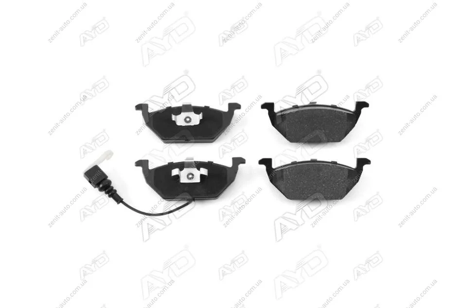Колодки тормозные передние (с датчиком износа, 1шт.) Audi A1-A3, VW Golf IV, V, VI, Jetta IV, VII PREMIUM (1160023A) AYD '1160023A (фото 1)