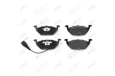 Колодки тормозные передние (с датчиком износа, 1шт.) Audi A1-A3, VW Golf IV, V, VI, Jetta IV, VII PREMIUM AYD '1160023A