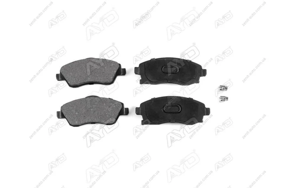 Колодки гальмівні передні (з притискними елементами) Opel Meriva (03-), Tigra (04-) PREMIUM (1160025B) AYD '1160025B (фото 1)
