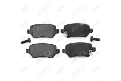 Колодки тормозные задние (с болтами) Opel Astra H,G (04-), Zafira (05-), Meriva B (10-) PREMIUM (11-60027B) AYD '1160027B