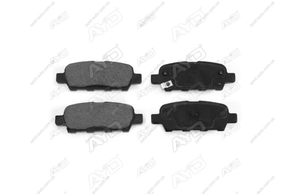 Колодки гальмівні задні Nissan Qashqai (J10,JJ10) (06-13), X-Trail (I-III), Leaf (10-) PREMIUM (1160047A) AYD '1160047A (фото 1)