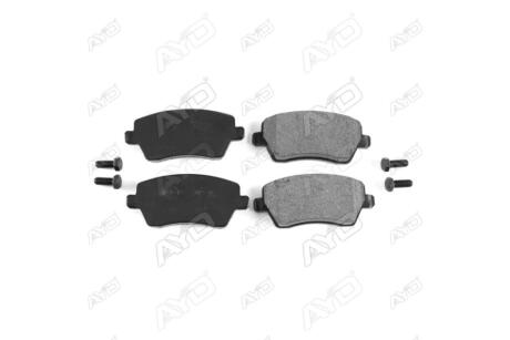 Колодки тормозные передние (с болтами) Renault Symbol II, Thalia II (08-), Captur I, Duster (HS), Zoe (12-) PREMIUM AYD '1160050C