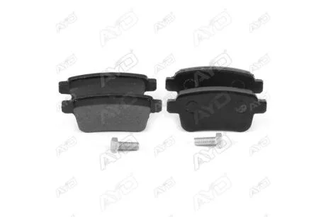 Колодки тормозные задние (с болтами) Renault Kangoo (FW0/1, KW0/1) (08-), MB Citan (W415) (12-), Nissan NV250 (X6) PREMIUM (1160068A) AYD '1160068A
