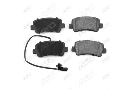 Колодки тормозные задние (с датчиком - 1шт) Renault Master III, Opel Movano (10-), Nissan NV400 (11-) PREMIUM AYD '1160077A