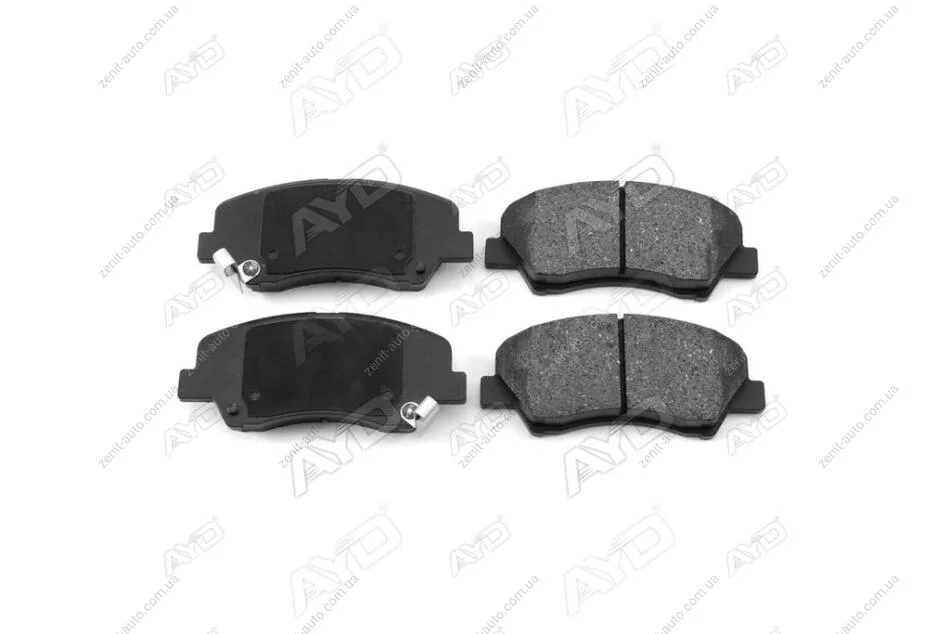 Колодки гальмівні передні Hyundai Solaris (10-), i20 (14-), KIA Rio (04-) PREMIUM (1160080A) AYD '1160080A (фото 1)