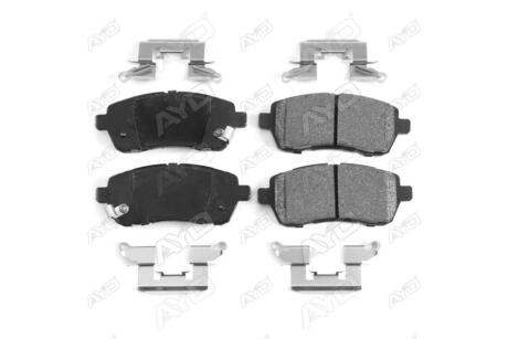 Колодки тормозные передние (с прижимными элементами) Ford Fiesta VI (08-), Mazda 2 (DE) (07-), Suzuki Swift IV (10-) PREMIUM AYD '1160092B