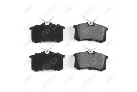 Колодки тормозные задние AUDI A6 C5 (-05), VW PASSAT B2,B3,B4 (-97), GOLF II, III (-99), RENAULT MEGANE I (-03) PREMIUM (1160099A) AYD '1160099A
