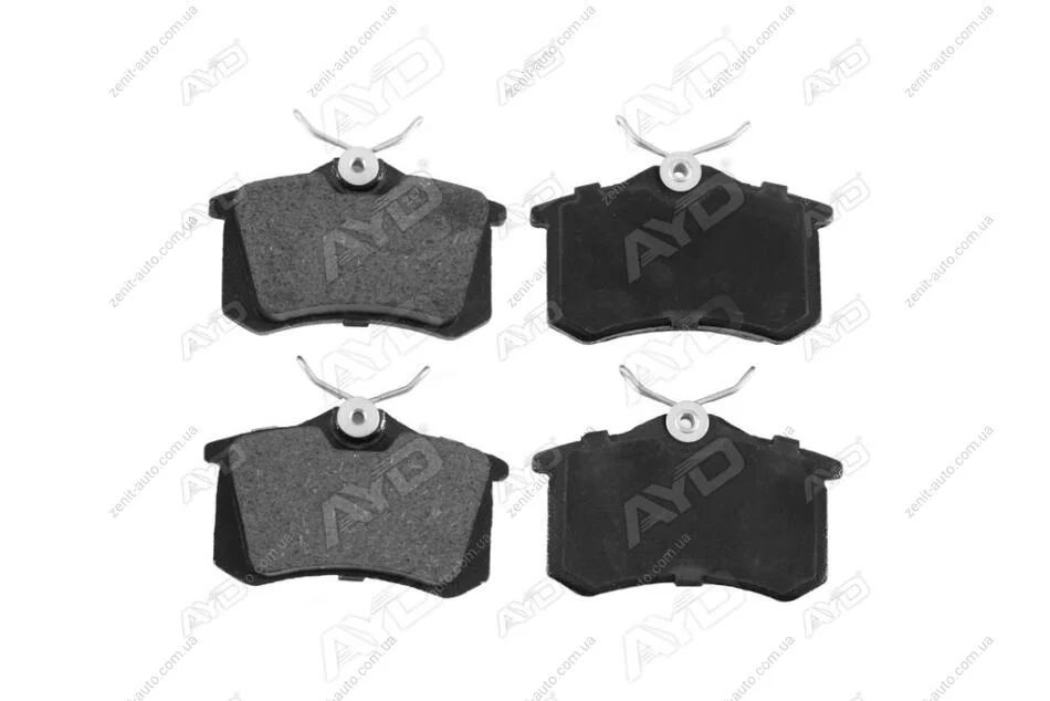Колодки тормозные задние Audi A4 B6, A6 C5, Citroen C2, C3, C4, Skoda Fabia (-08), VW Passat B3, B4, B5 PREMIUM (1160100B) AYD '1160100B (фото 1)