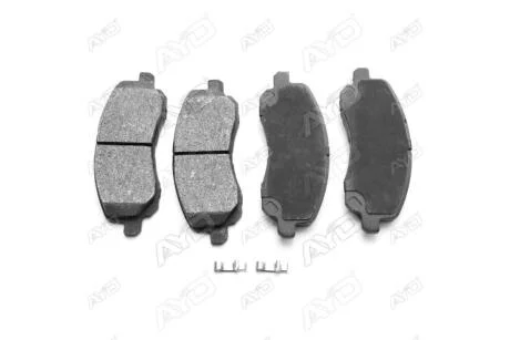 Колодки тормозные передн (с прижимн. элемент.) Akebono DODGE CALIBER (06-), JEEP COMPASS (MK49) (06-), PATRIOT (MK74) (07-) AYD 11-60128A