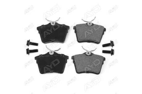 Колодки гальмівні задні (з болтами) Citroen C5 (08-), Peugeot (04-) PREMIUM (1160137A) AYD '1160137A