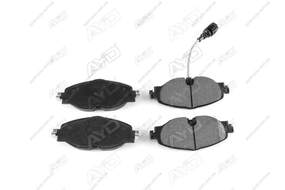 Колодки гальмівні передні (датчик -1од) Audi A3, Q3, TT, Skoda Octavia (12-) PREMIUM (1160154A) AYD '1160154A (фото 1)