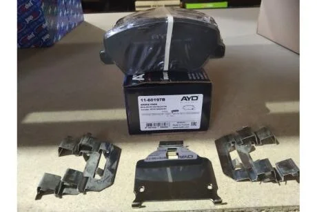 Колодки тормозные передние (прижимн элементы, теплоотв. пластины) HYUNDAI SANTA FE III (DM), IV (TM, TMA) PREMIUM AYD 11-60197B