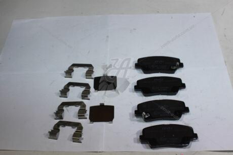 Колодки тормозные задние (с прижимными элементами) Hyundai Santa Fe (12-) PREMIUM (11-60224B) AYD '1160224B