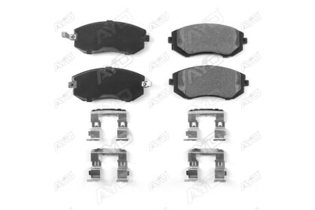 Колодки тормозные передние (с прижимными элементами) Subaru Forester (02-), Impreza (07-) PREMIUM AYD '1160322B
