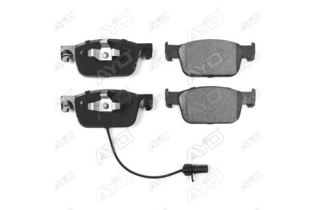 Колодки тормозные передние (с датчиком - 1шт) Audi A4 B9 (15-), A5 (16-) PREMIUM AYD '1160346A