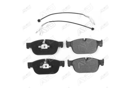 Колодки тормозные передние (с датчиком - 2шт) Citroen C4, C5 (18-), Peugeot Rifter (18-) PREMIUM (11-60391A) AYD '1160359A