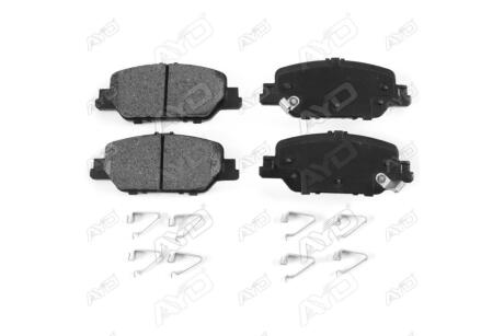 Колодки тормозные задние (с прижимными элементами) Honda CR-V V, VI (16-) PREMIUM AYD '1160393A
