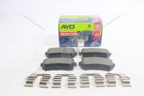 Колодки тормозные задние (с прижимными элементами) Hyundai Sonata (09-), Tucson (04-) PREMIUM AYD '1160439B