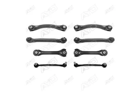 Ремкомплект подвески задн (рычаги 8шт) MERCEDES-BENZ C-CLASS (W203, S203) (-11), CLK (C209, A209) (-11) AYD 89-11655