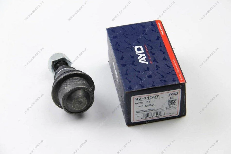 Опора кульова важеля передн (кон 23.5*26.7 D=45.3mm) MB SPRINTER 901, 902, 903, 904 (95-), VW LT II (96-) AYD 92-01527 (фото 1)