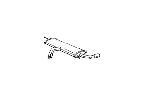 Глушитель, алюм. cталь, задн. часть AUDI A3 (13-) BOSAL 105-037