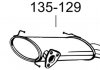Глушитель алюминизированная cталь, задняя часть PEUGEOT 4007 2.2 HDi Turbo (02/07-03/13) BOSAL 135-129 (фото 2)