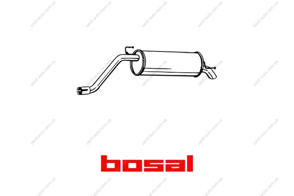 Глушитель задняя часть FIAT GRANDE PUNTO (05-11) BOSAL 148-147 (фото 1)