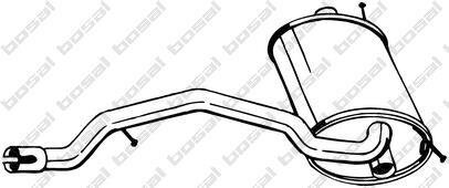 Глушник задня частина FORD KUGA (08-12) (154-491) BOSAL '154491
