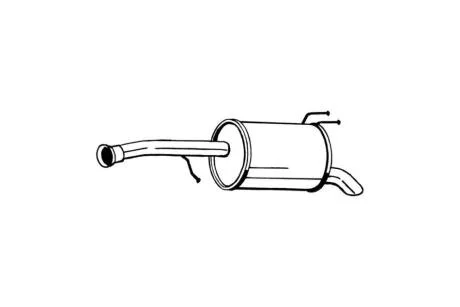 Глушитель, алюм. cталь, задн. часть HYUNDAI I10 13- BOSAL 165-073