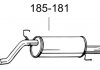 Глушитель алюминизированная cталь, задняя часть OPEL CORSA D 1.3 CDTi (07/06-12/09) HTB BOSAL 185-181 (фото 2)