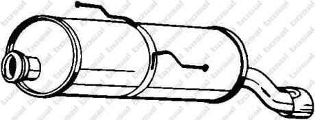 Глушник задня частина Peugeot 206 98-00 BOSAL '190359