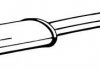 Глушитель алюминизированная cталь, средняя часть DACIA SANDERO 1.2 LPG (01/13-) BOSAL 200-115 (фото 2)
