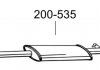 Глушитель алюминизированная cталь, средняя часть RENAULT MODUS 1.6i -16V (04-08) BOSAL 200-535 (фото 2)