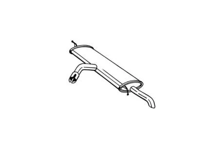 Глушитель, алюм. cталь, задн. часть VW T-ROC (18-), GOLF (17-), SKODA KAROQ (17-) BOSAL 220-045